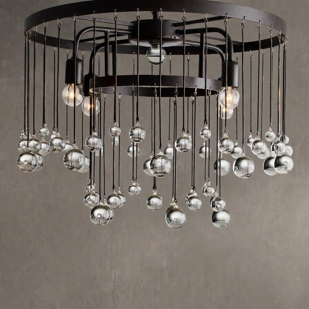 Aubrey Crystal Ball Flushmount