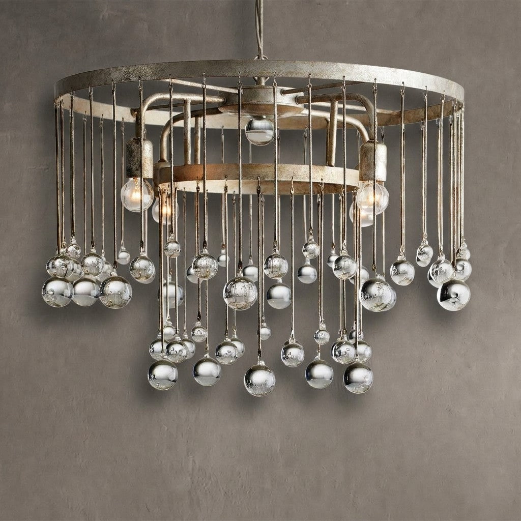 Aubrey Crystal Ball Flushmount
