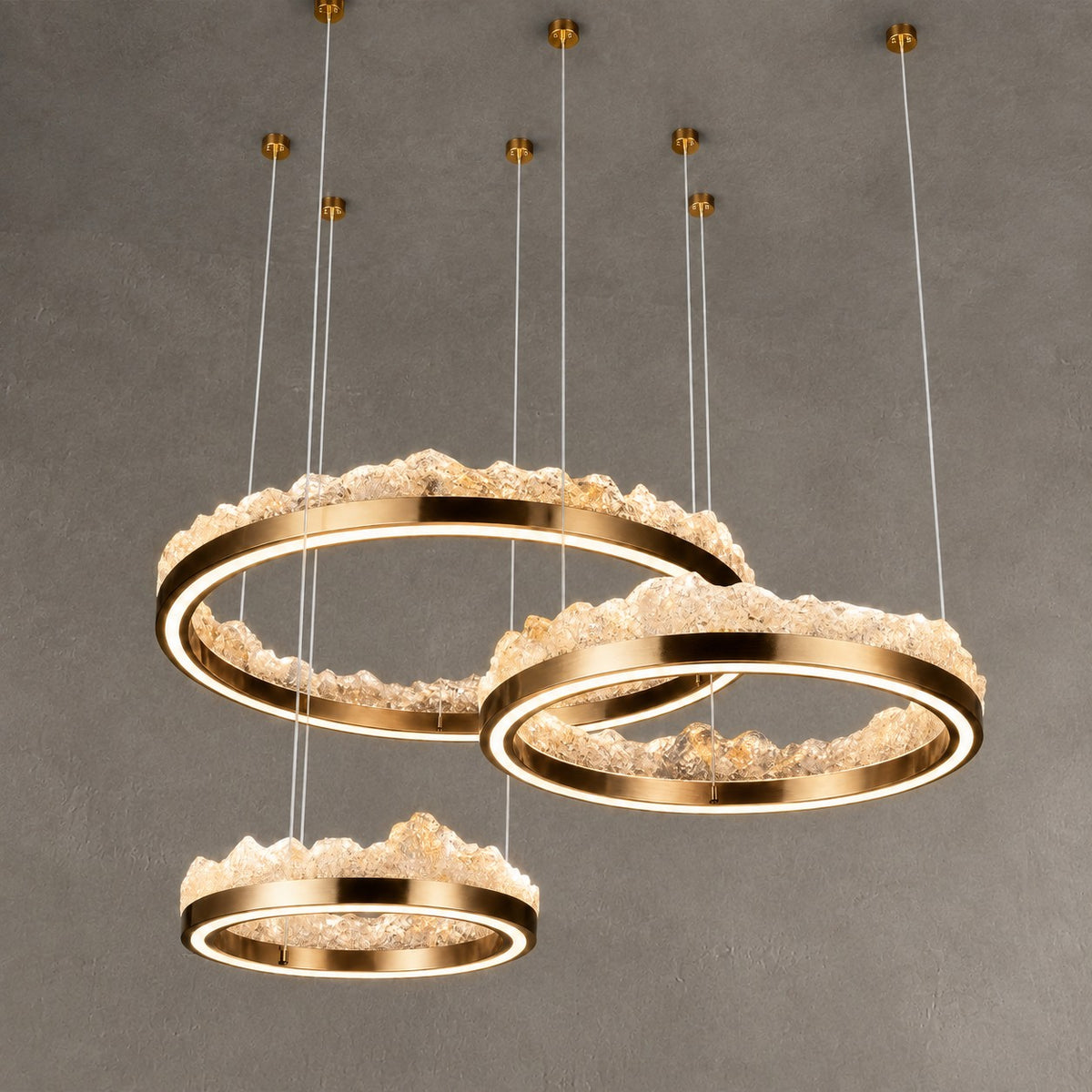 Vast Realm Modern Multi-Tier Cluster Chandelier