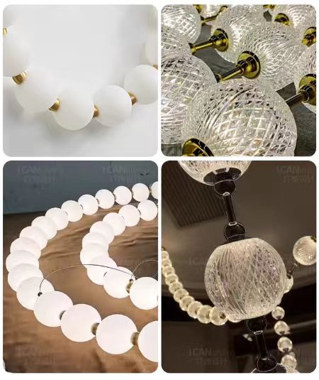 Modern Creative Pearl Necklace Chandelier