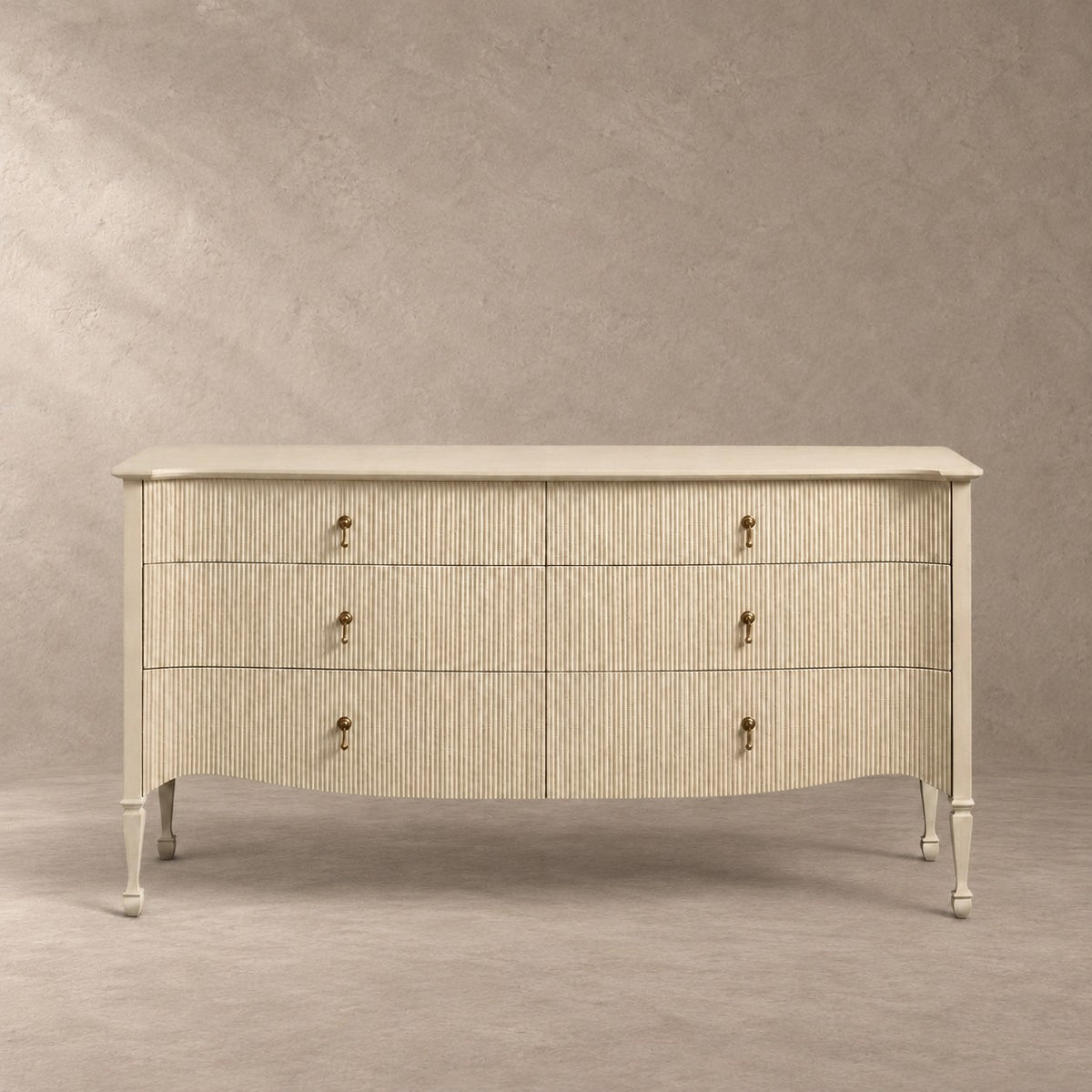 Sculpted Reeded Bedroom Storage Chest