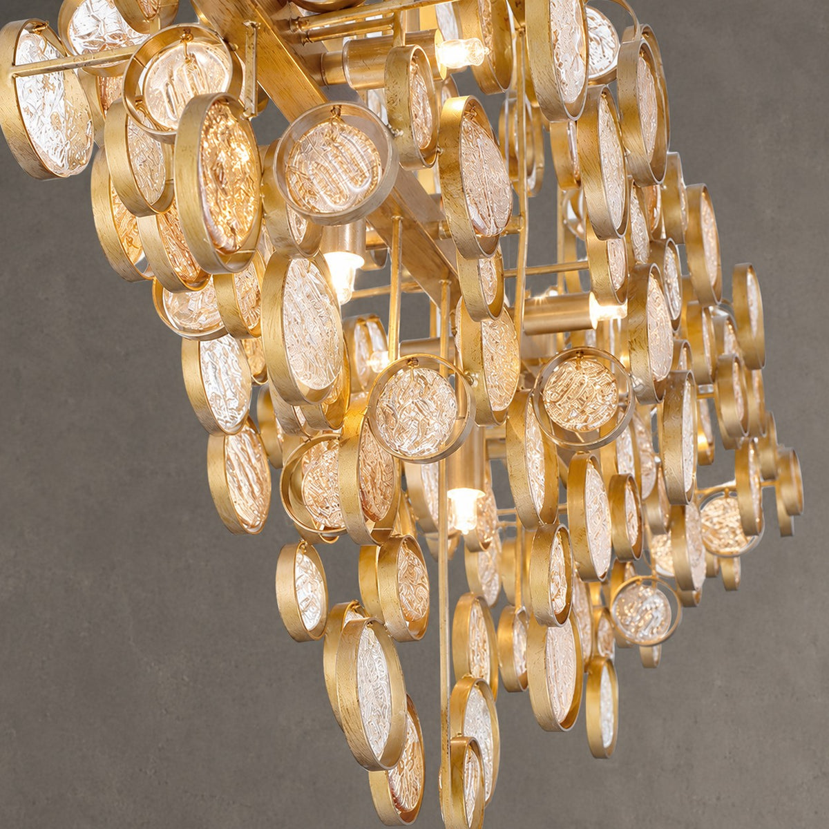 Mirella Trento Clustered Glass Linear Chandelier