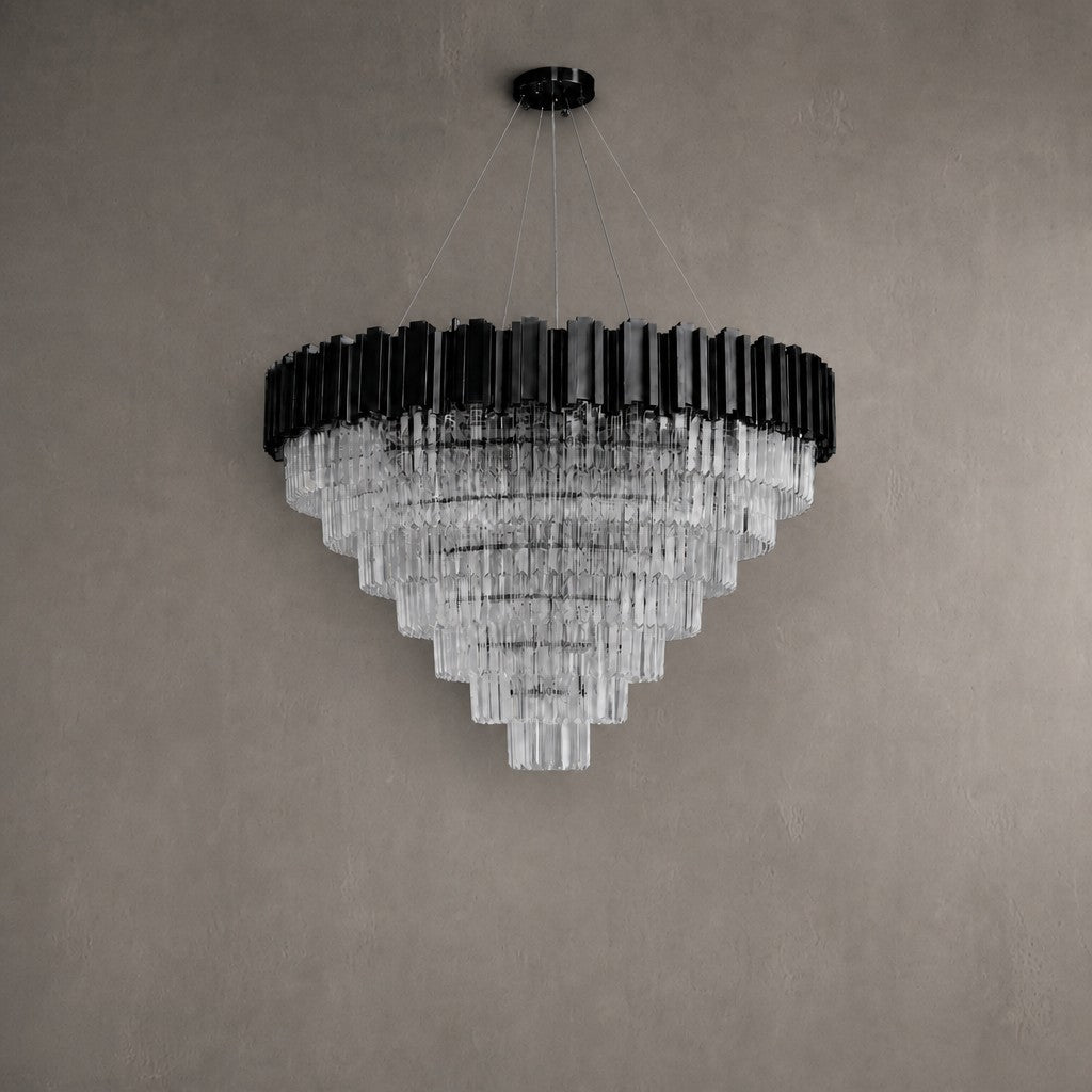 Preston Crystal Round Chandelier 39.4"D