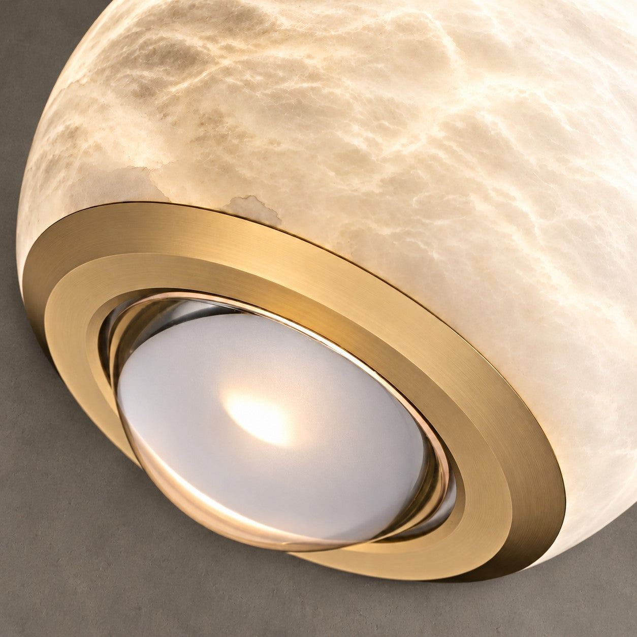 Orbelle  Bedroom Pendant Light  Alabaster Globe Modern