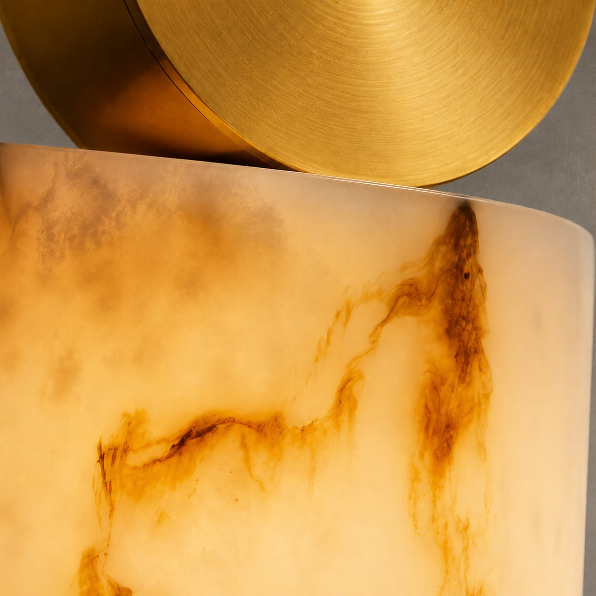 Lunessa  Bedroom Pendant Light  Spanish Alabaster Mid-Century Modern