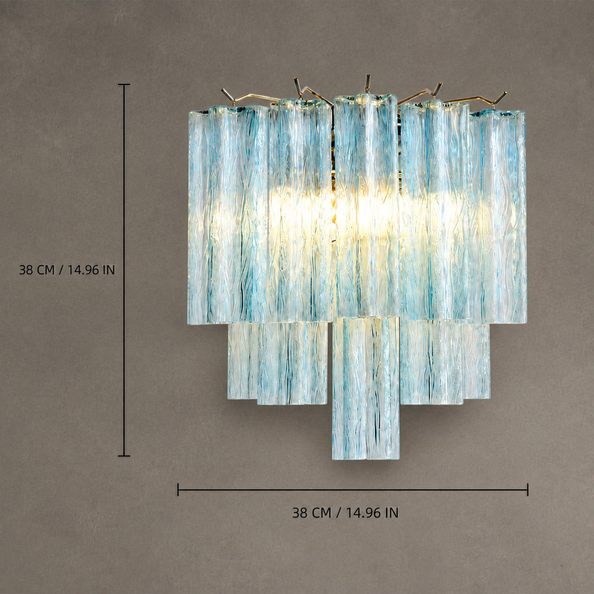 Wall Sconce Murano-Style Glass