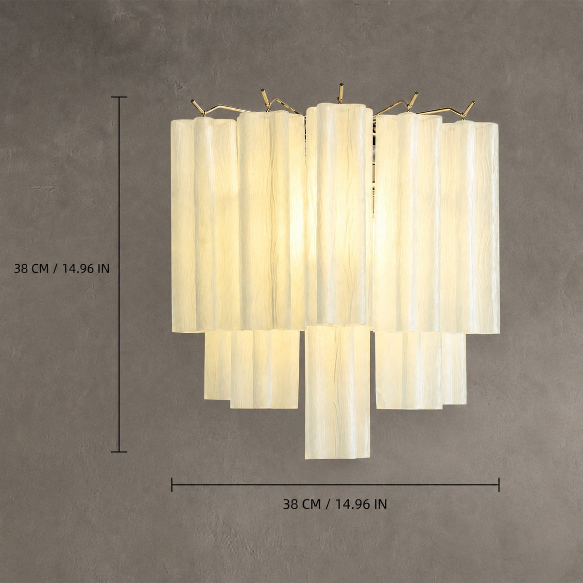 Wall Sconce Murano-Style Glass