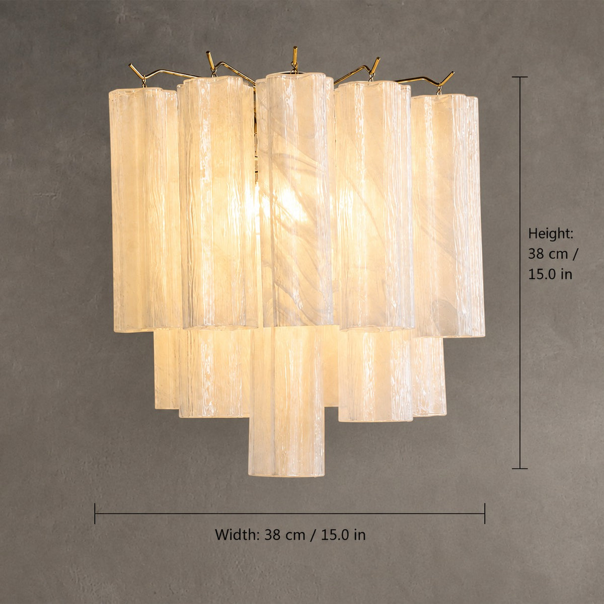 Wall Sconce Murano-Style Glass