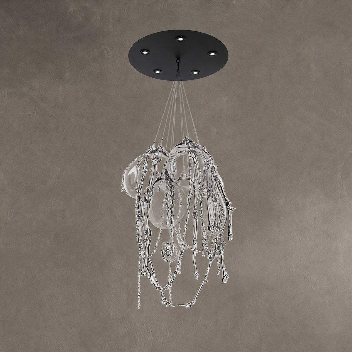 Designer Style Post-Modern Avant Glass Art Chandelier for Living Room/Stairs/High-Ceiling Room