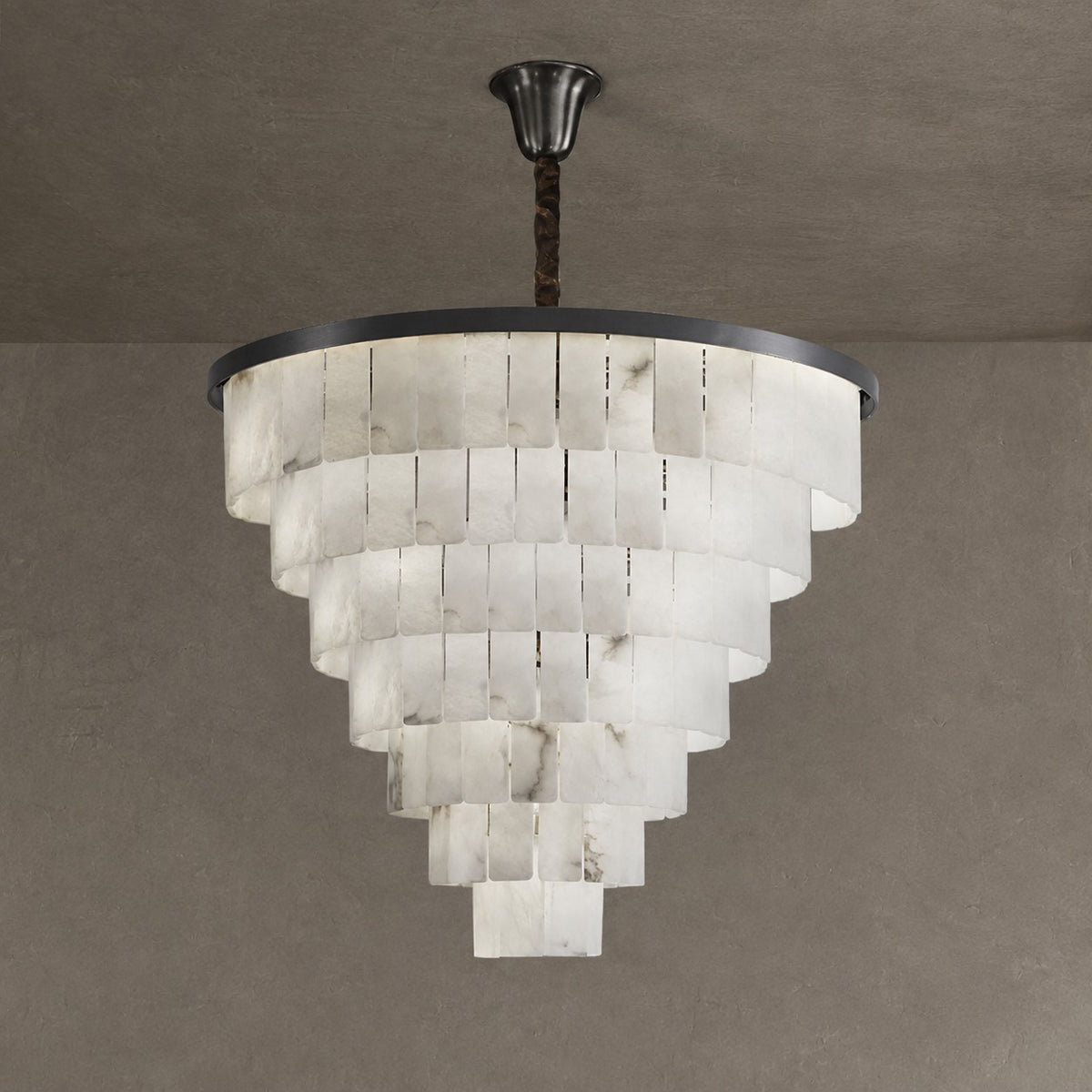 Alabaster Tiered Chandelier