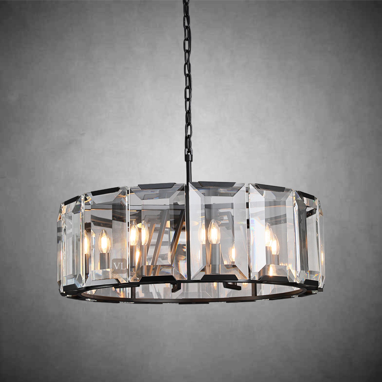 Hartley Crystal Round Chandelier