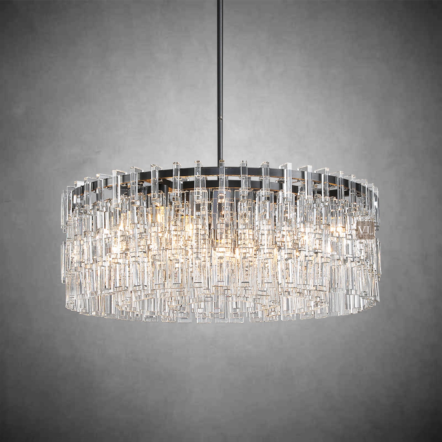 Miravon  K9 Crystal Round Chandelier