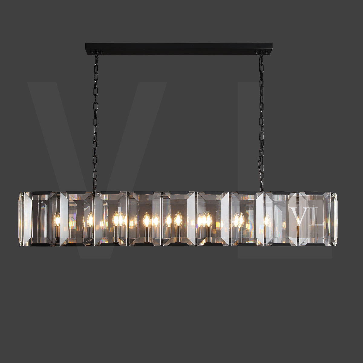 Hartley Crystal Rectangle Chandelier