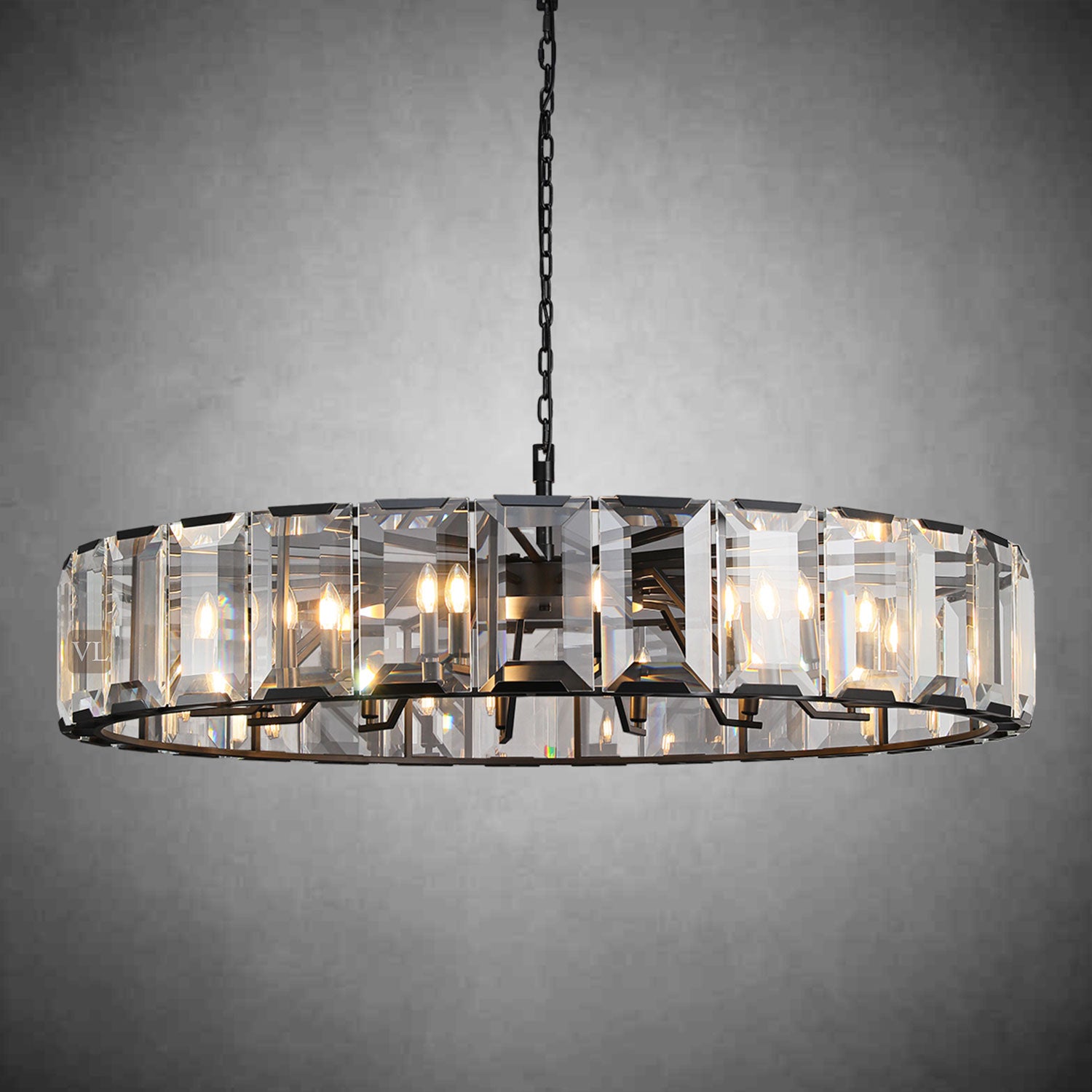 Hartley Crystal Round Chandelier