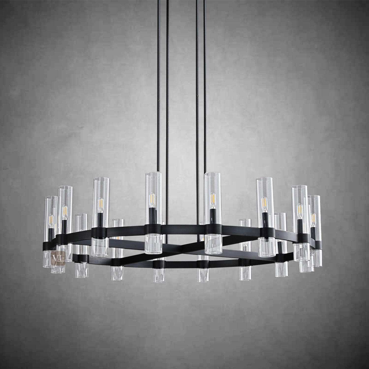 Ravon Glass Round Chandelier