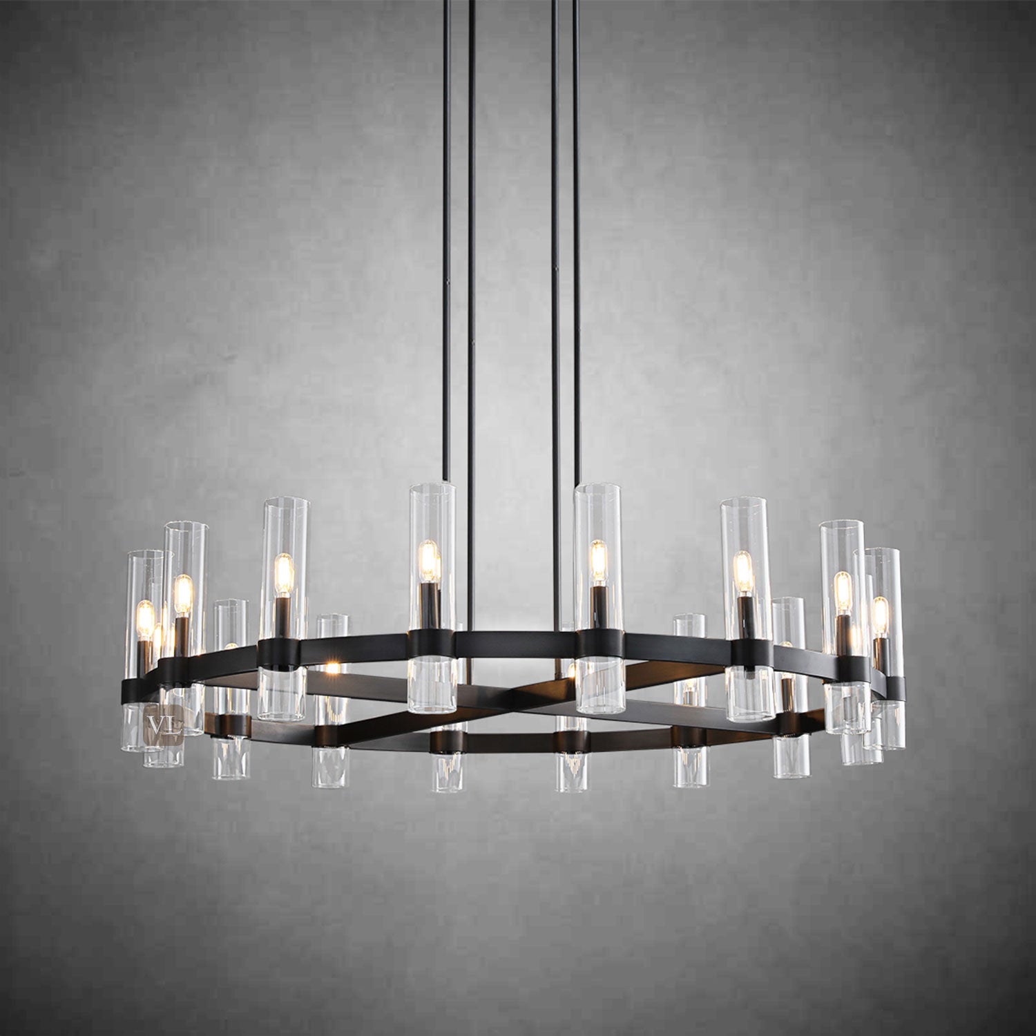 Ravon Glass Round Chandelier