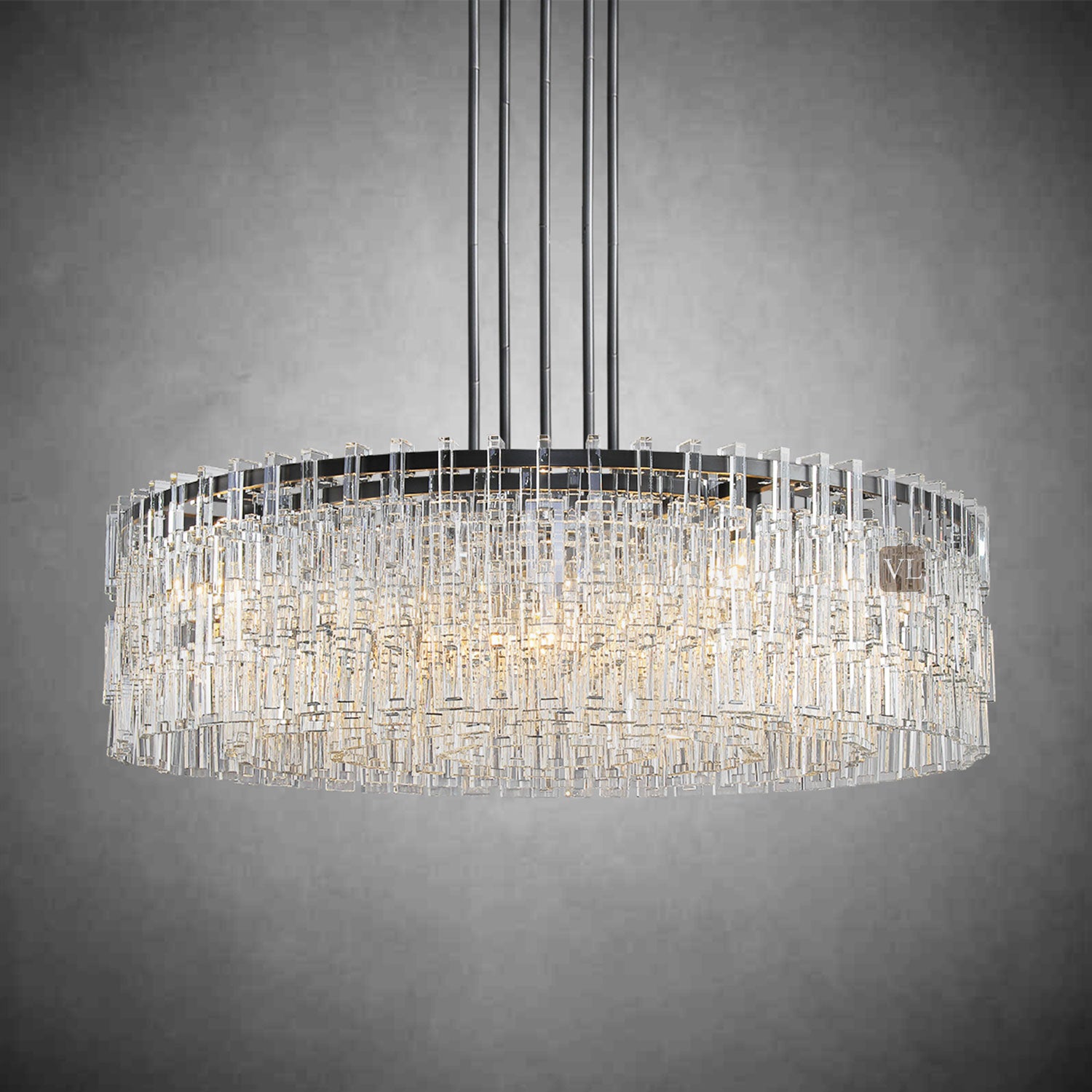 Miravon  K9 Crystal Round Chandelier