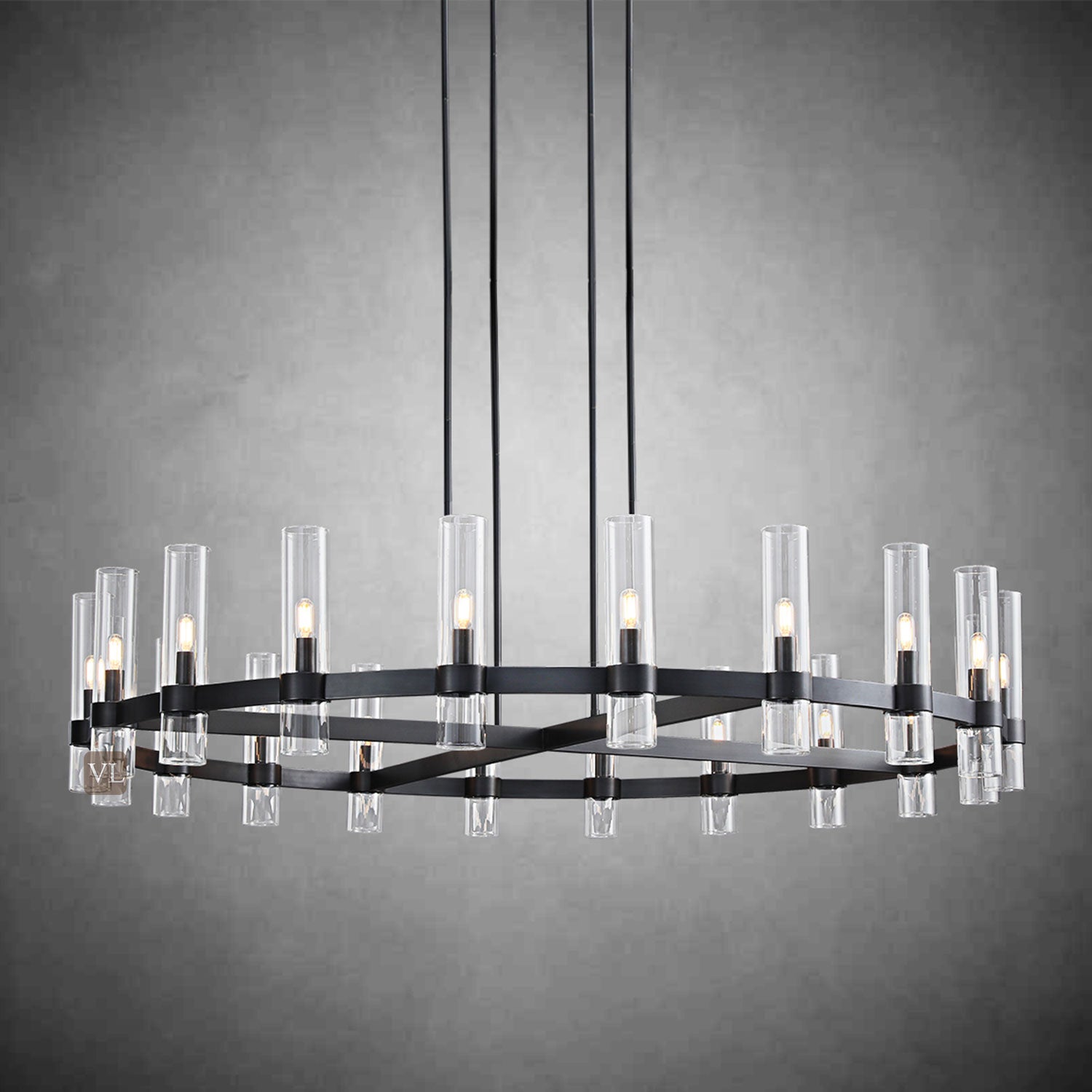 Ravon Glass Round Chandelier