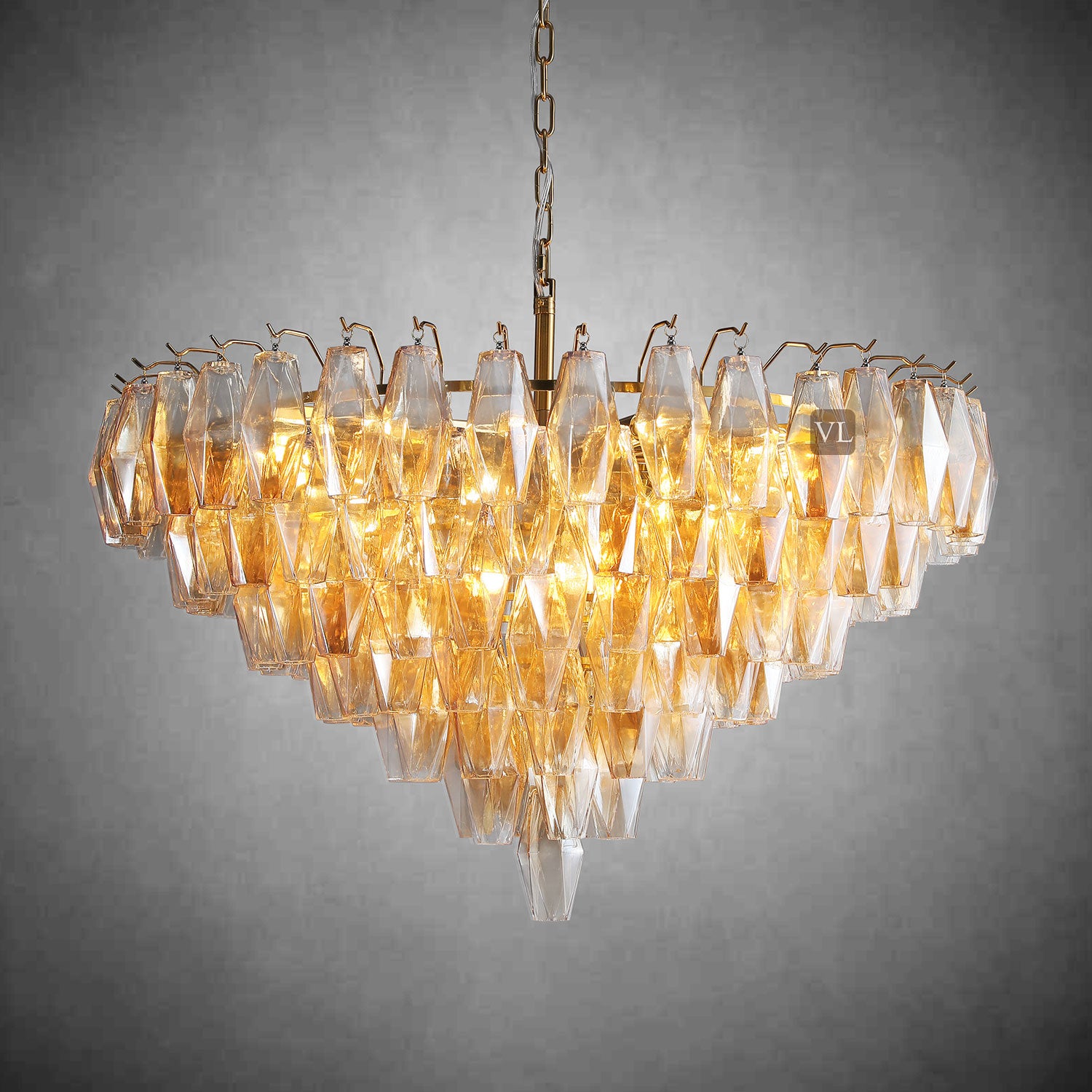 Chiarita Glass Tiered Round Chandelier