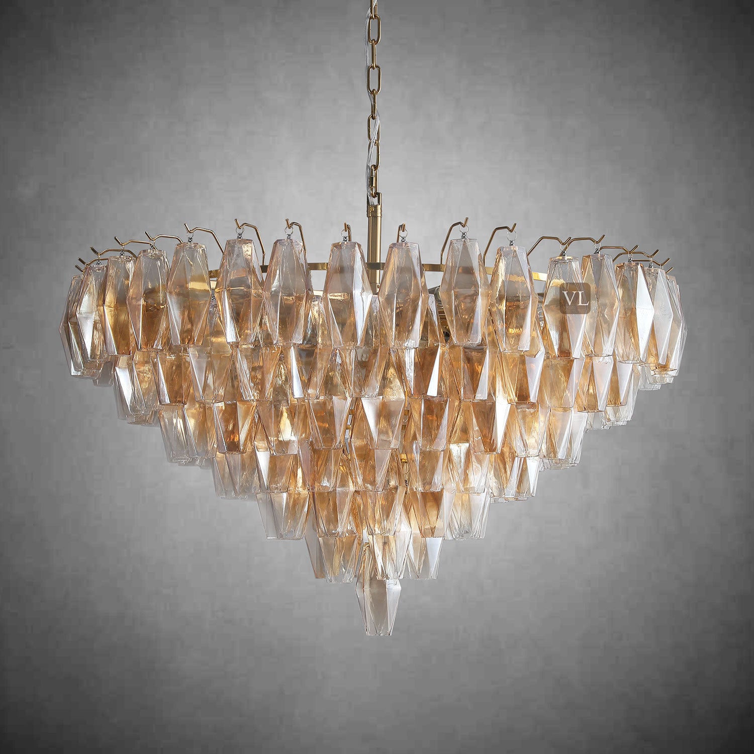 Chiarita Glass Tiered Round Chandelier