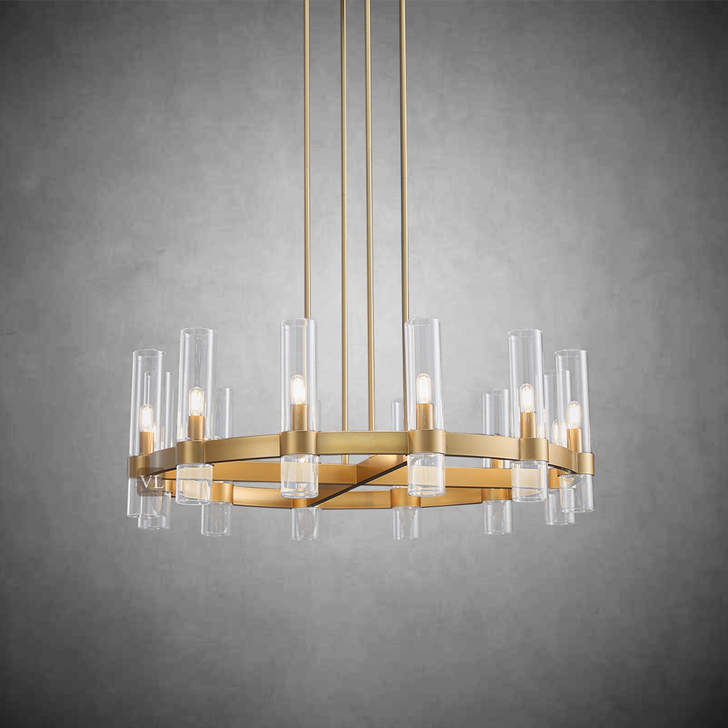 Ravon Glass Round Chandelier