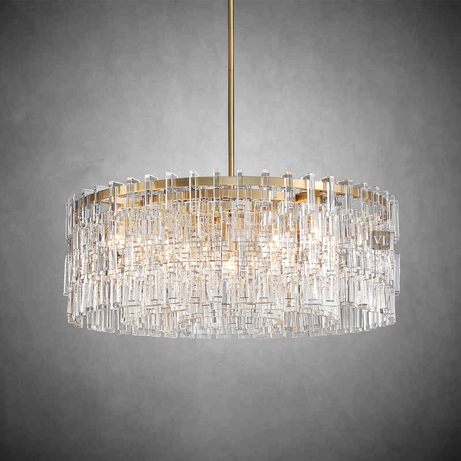 Miravon  K9 Crystal Round Chandelier