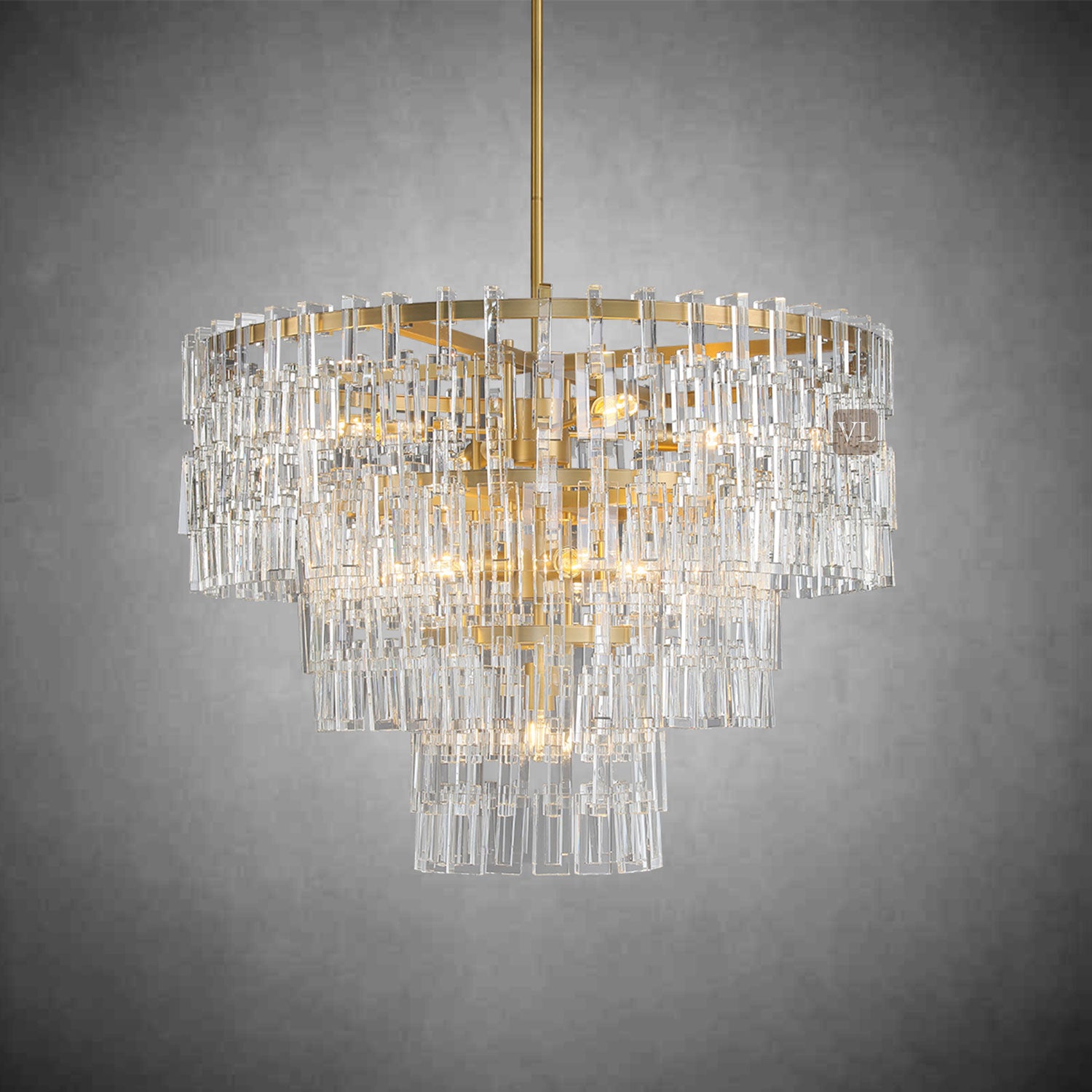 Miravon 2 Tier K9 Crystal Round Chandelier