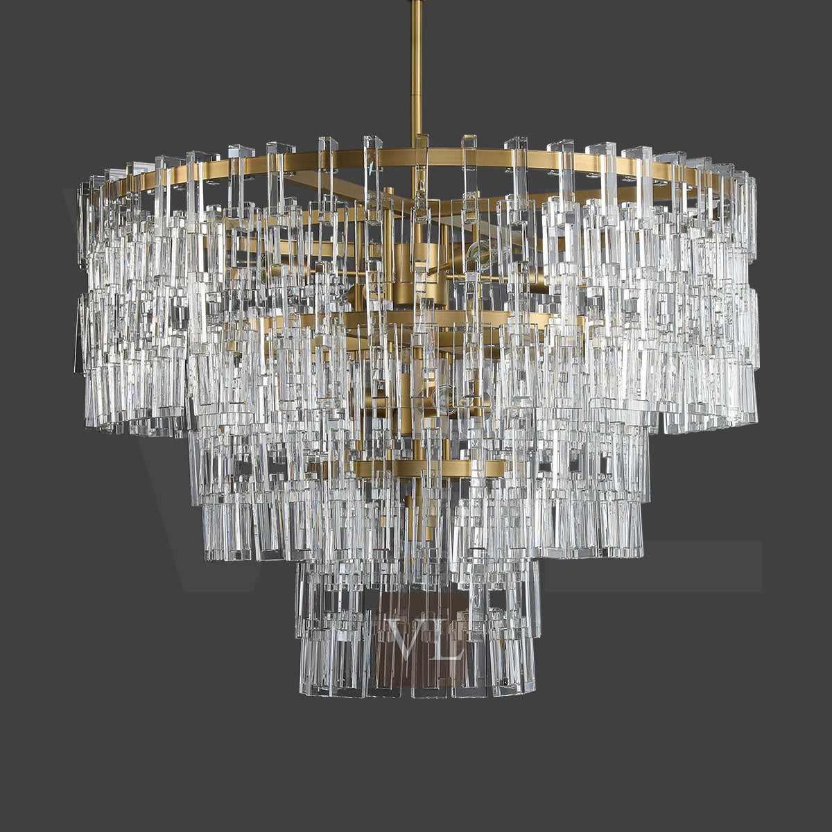 Miravon 2 Tier K9 Crystal Round Chandelier