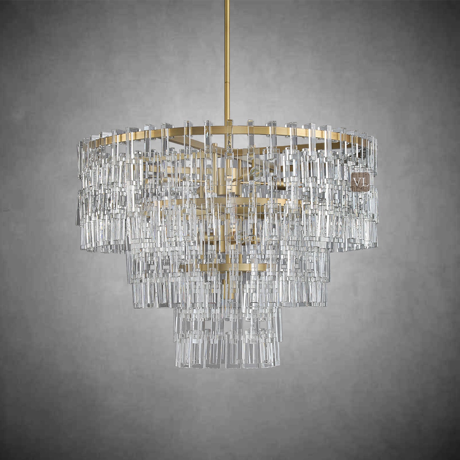 Miravon 2 Tier K9 Crystal Round Chandelier