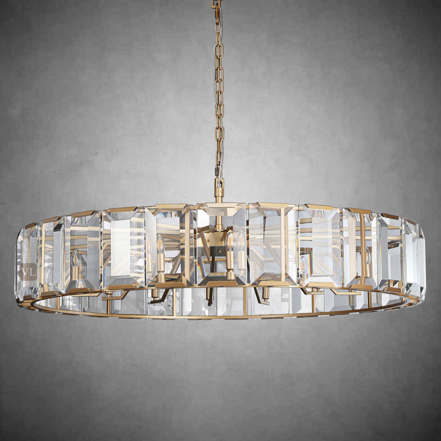 Hartley Crystal Round Chandelier