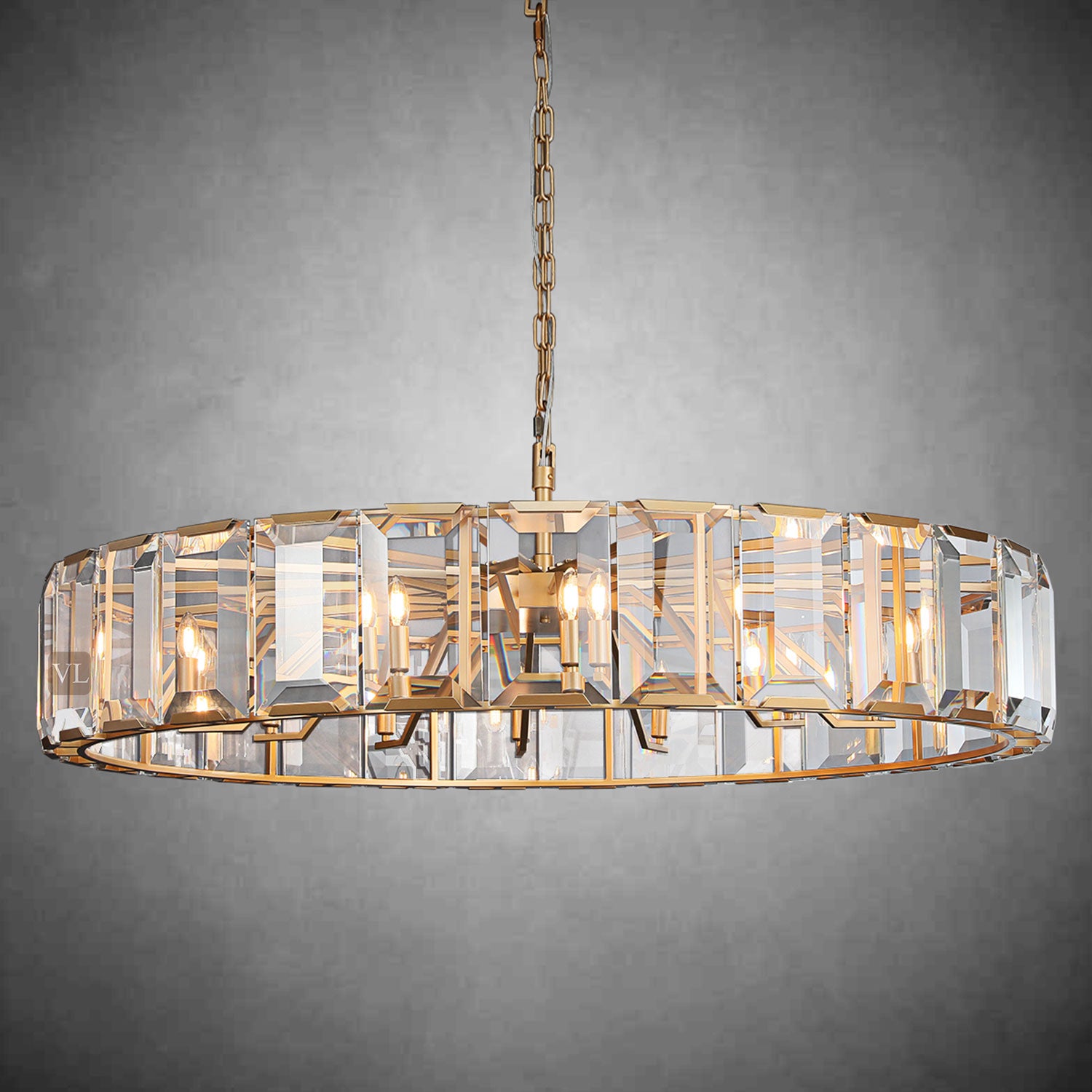 Hartley Crystal Round Chandelier