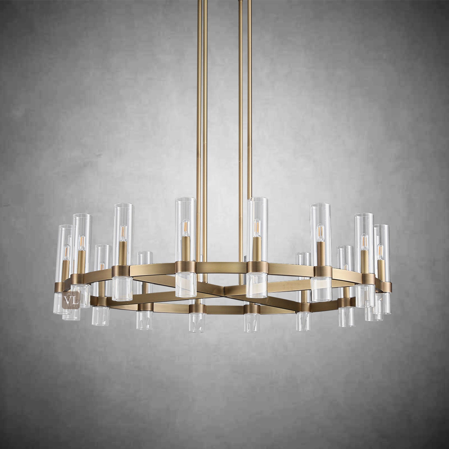 Ravon Glass Round Chandelier