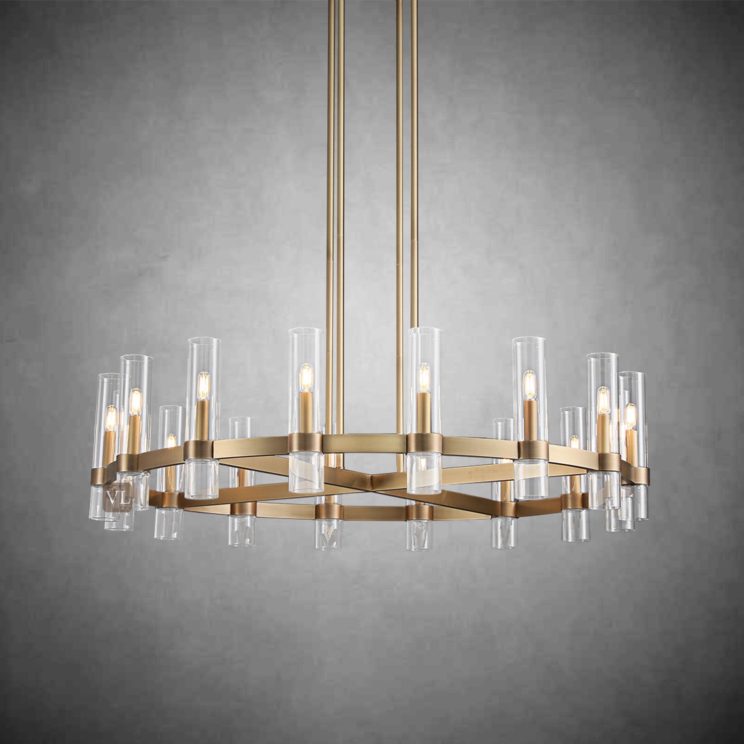 Ravon Glass Round Chandelier