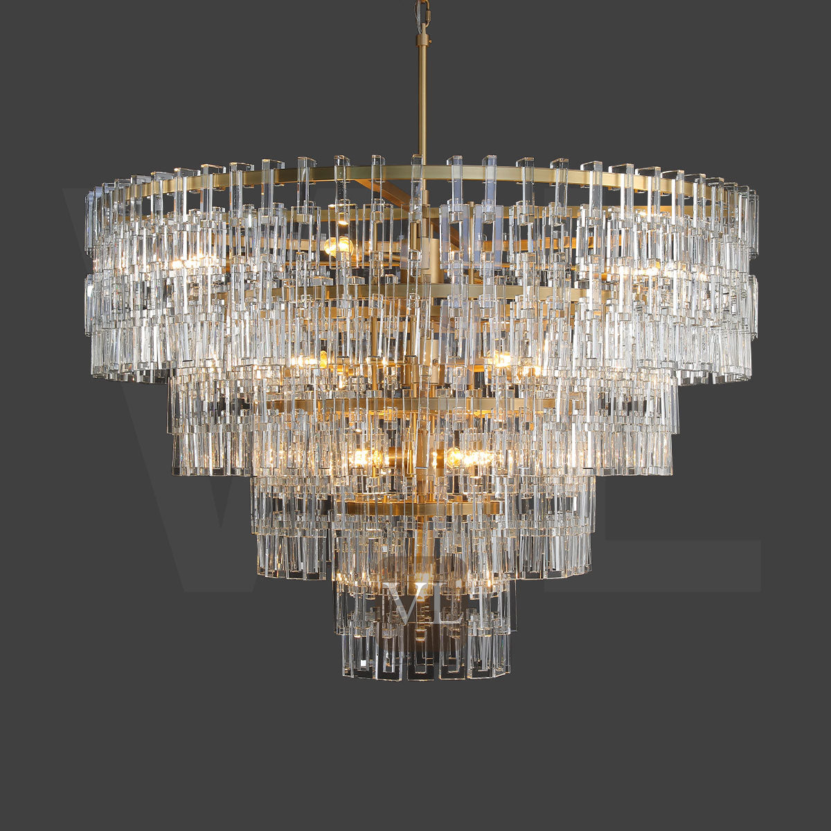 Miravon 2 Tier K9 Crystal Round Chandelier