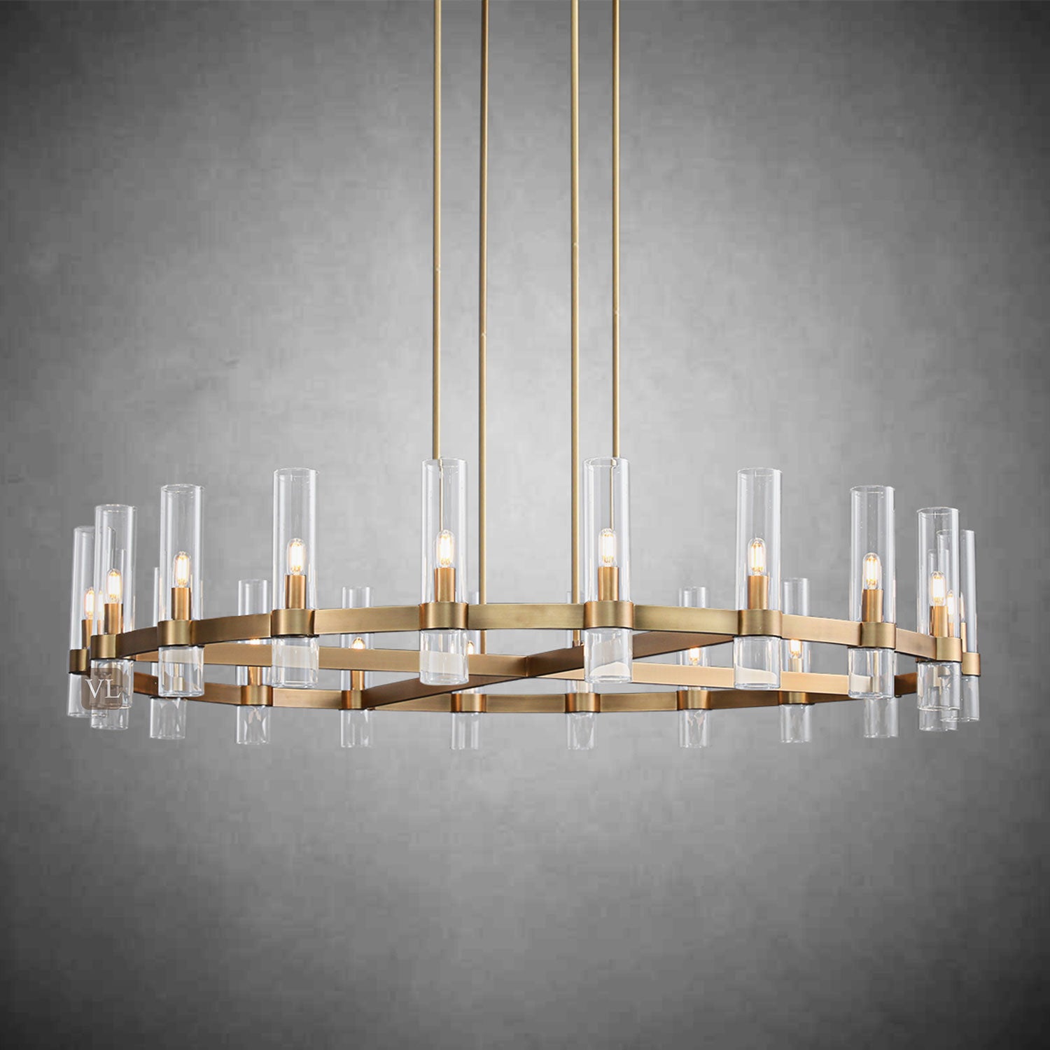 Ravon Glass Round Chandelier