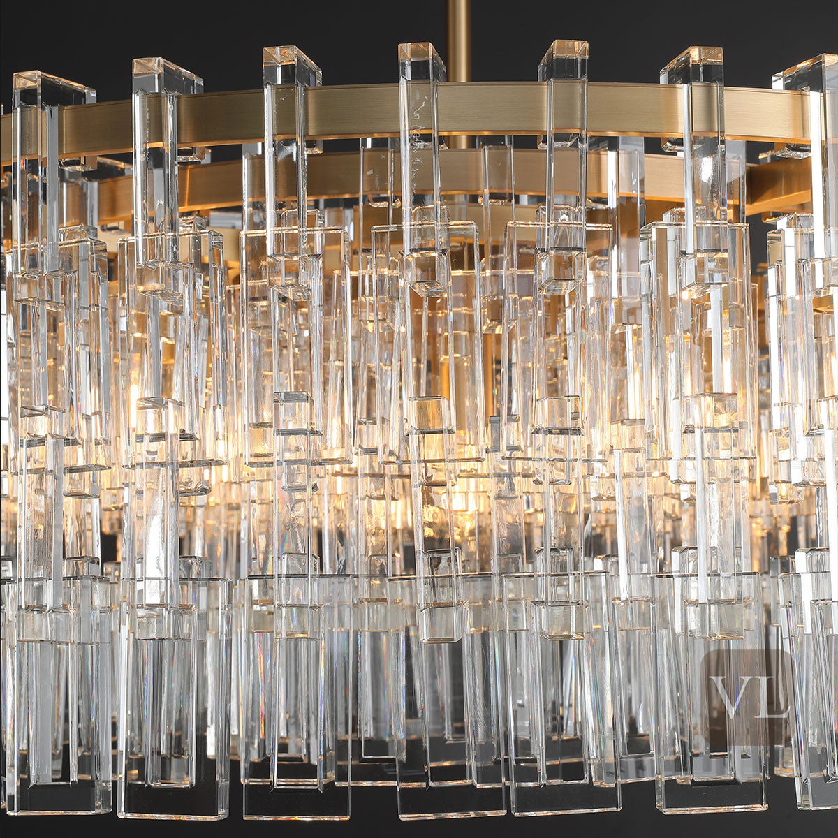 Miravon  K9 Crystal Round Chandelier