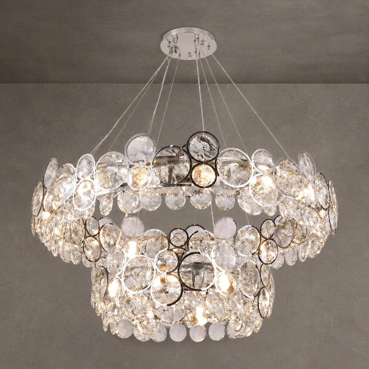 Velo Crystal Crown Chandelier