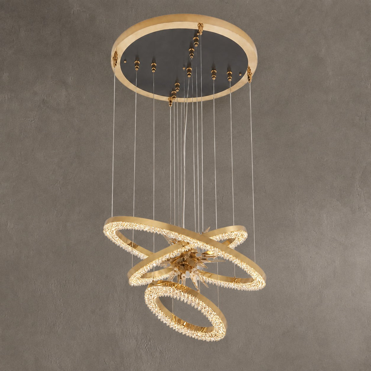 Octagonal Halo Chandelier