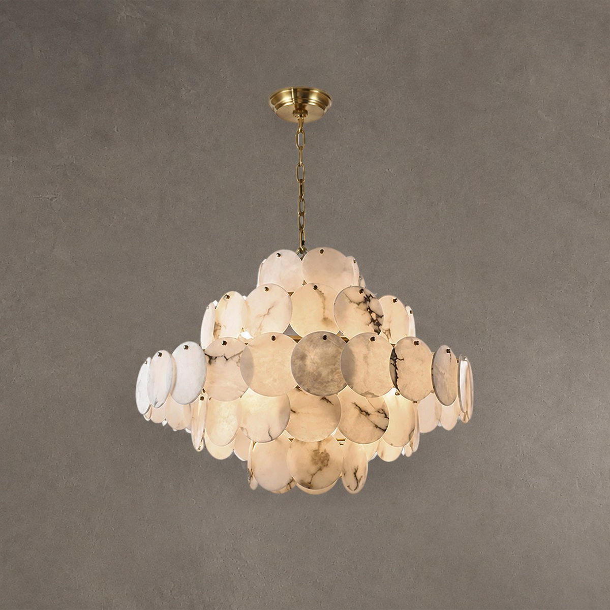 Caelum Alabaster Chandelier Light