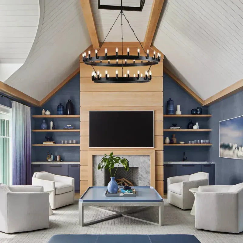 Coviro Vintage Filament Two-Tier Chandelier