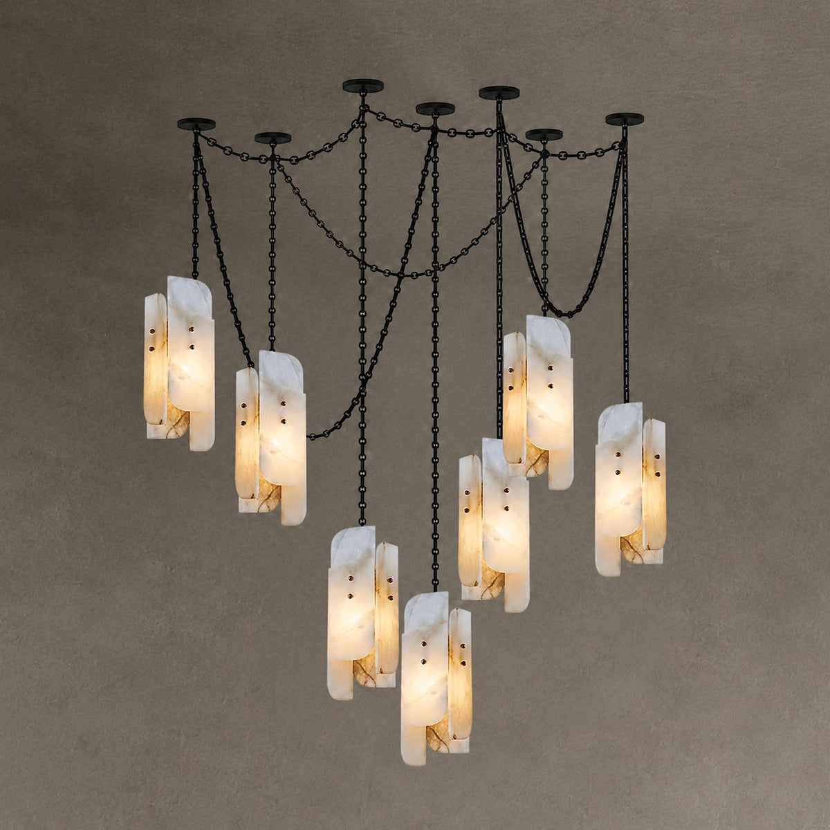 Cascading Chain Cluster Chandelier
