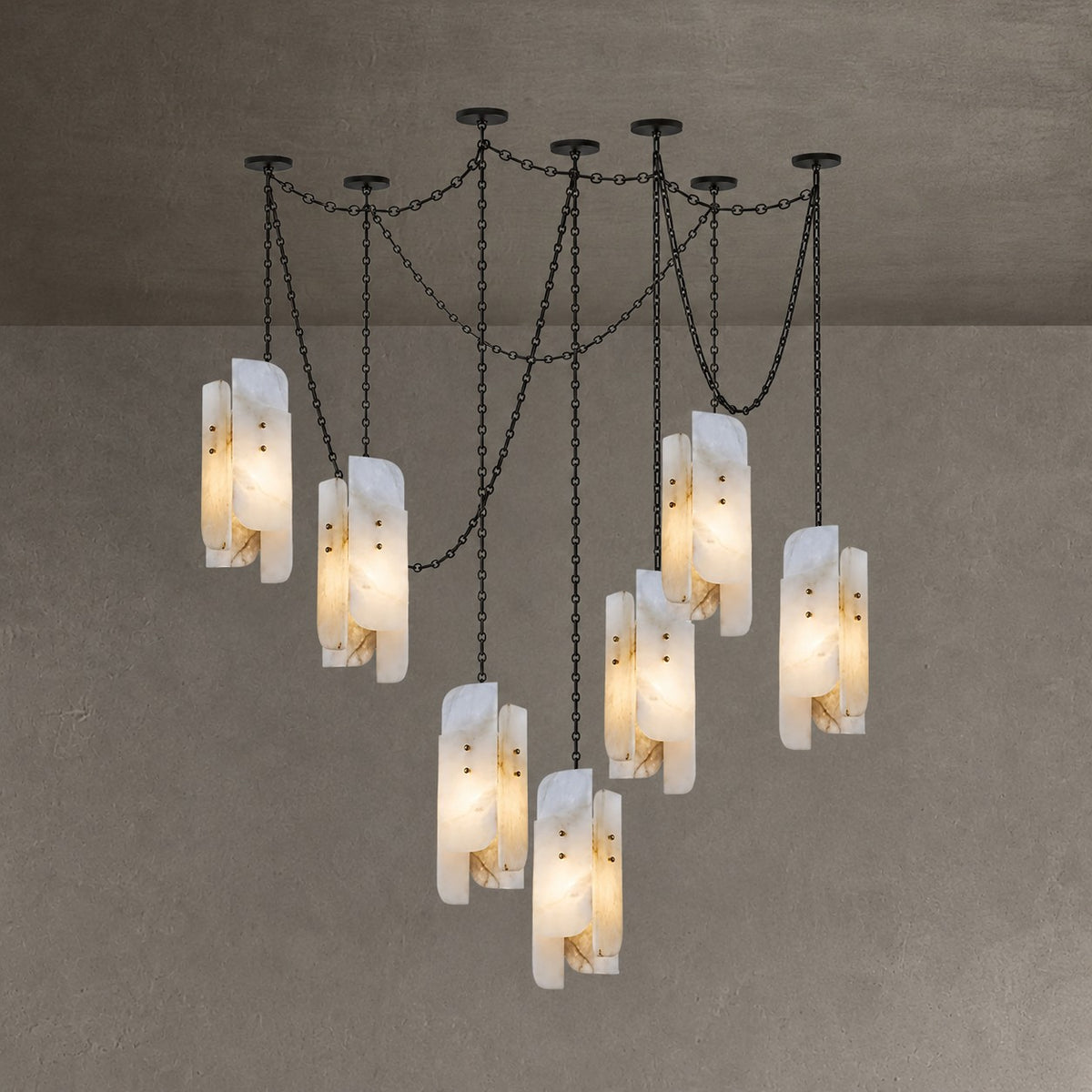 Cascading Chain Cluster Chandelier