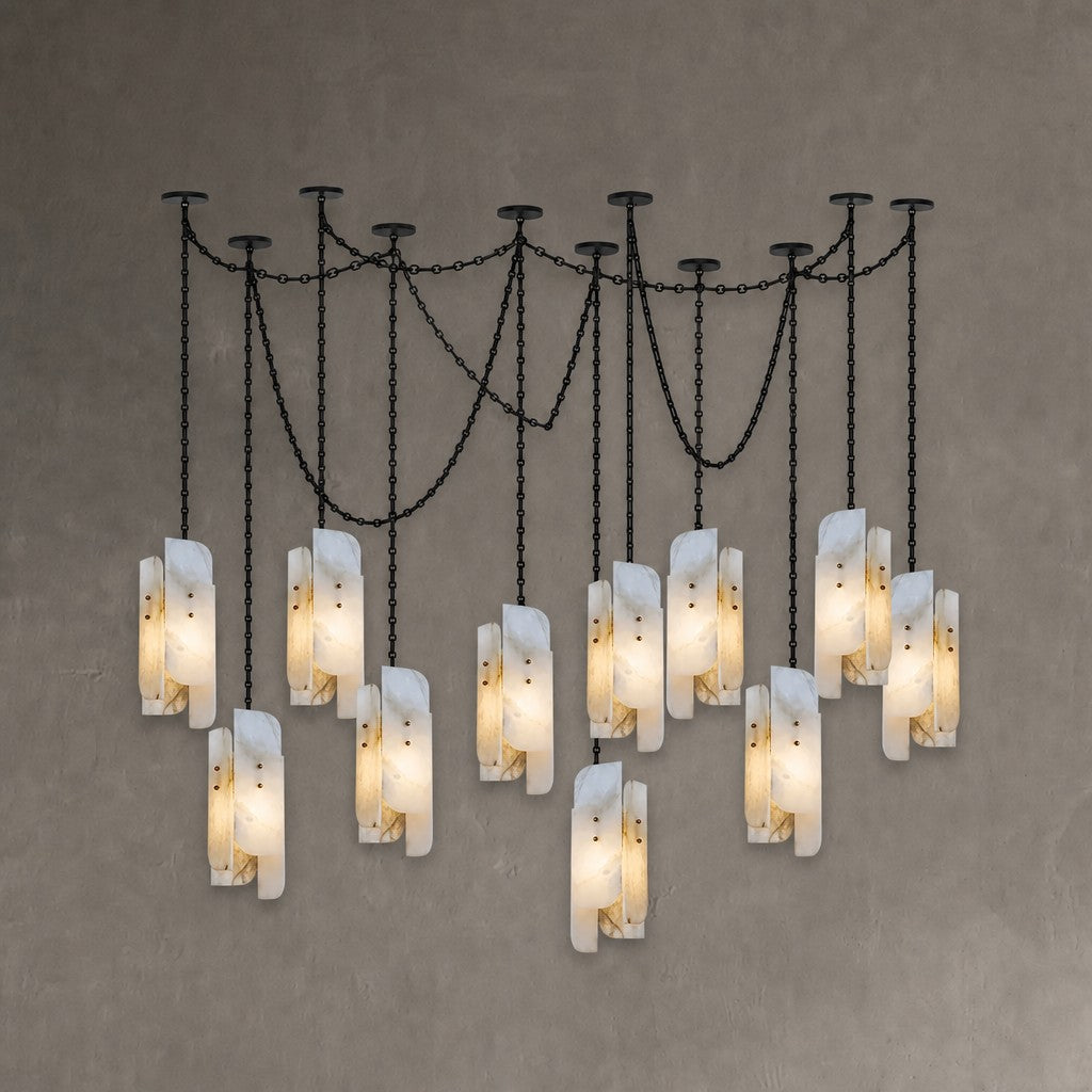 Cascading Chain Cluster Chandelier