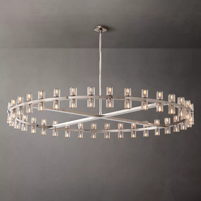 Aracachon Crystal Rectangular Chandelier 54"