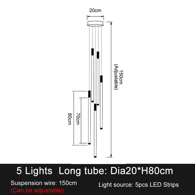 La Barra Staircase Foyer Chandelier