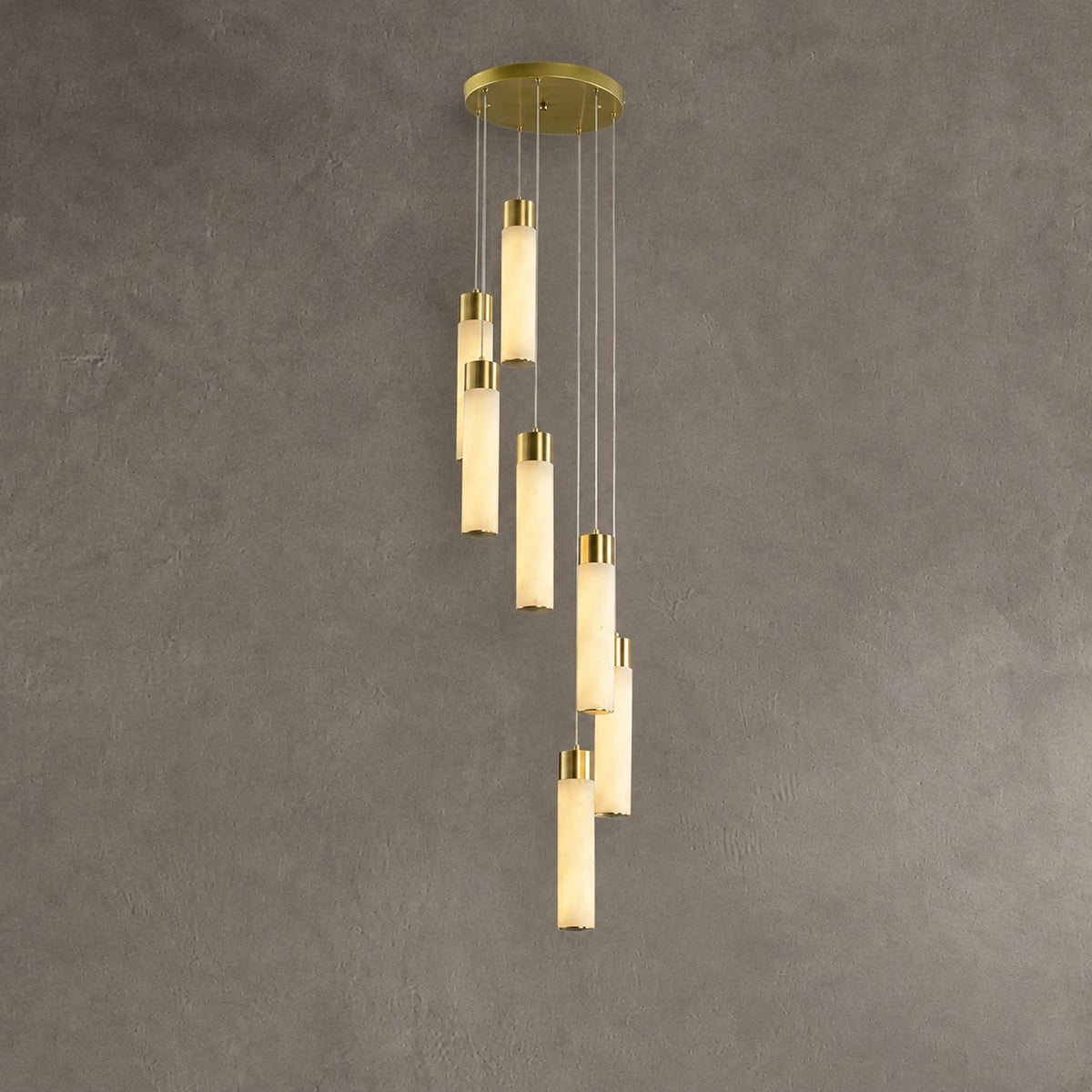 Celestial Alabaster Cascade Chandelier