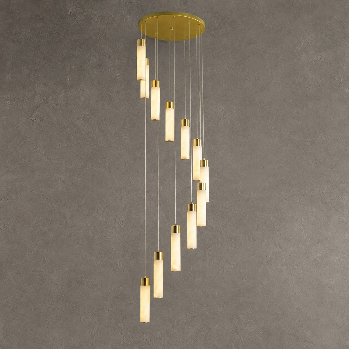 Celestial Alabaster Cascade Chandelier
