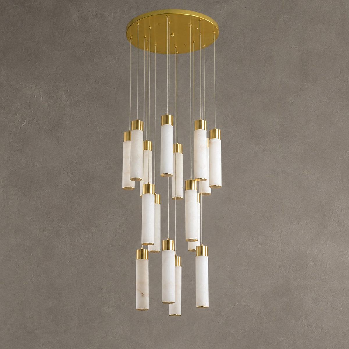 Celestial Alabaster Cascade Chandelier