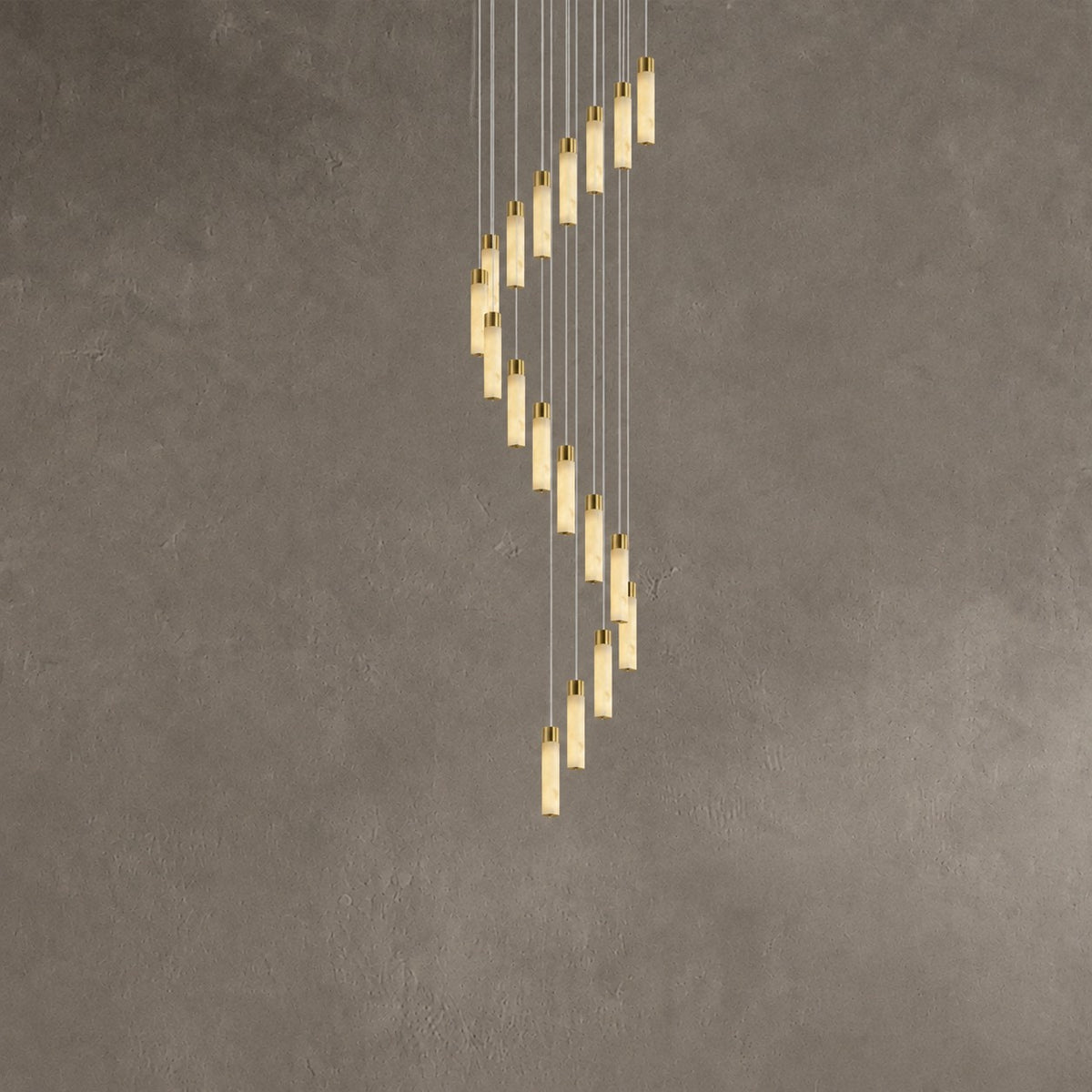 Celestial Alabaster Cascade Chandelier