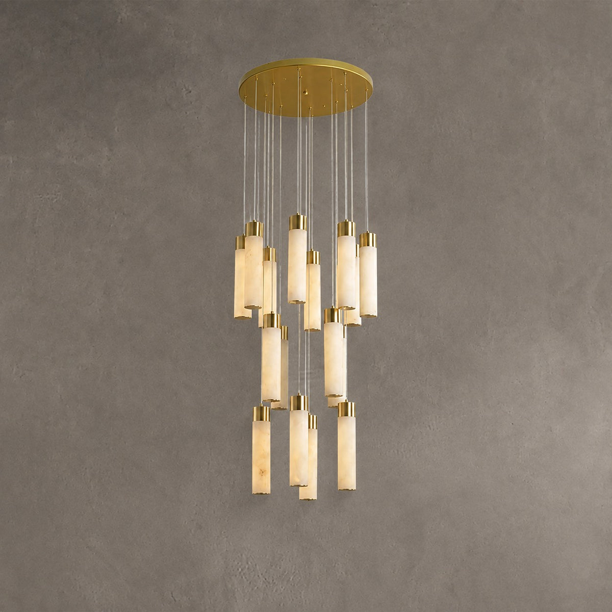 Celestial Alabaster Cascade Chandelier